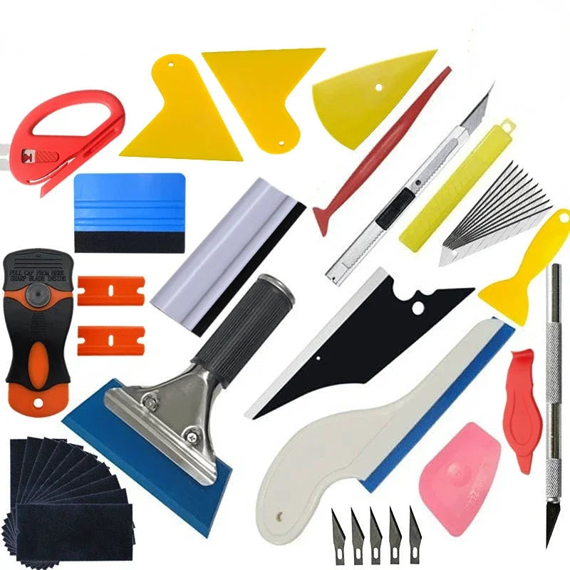 Complete Vehicle Vinyl Wrap & Tint Installation Kit
