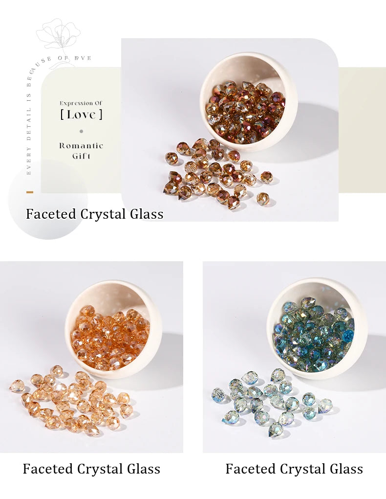 Colorful Glass Crystal Beads for Jewelry Making