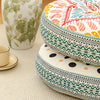 Bohemian Round Floor Cushion with Anti-Slip Base