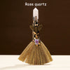Natural Crystal Witch Broom for Cleansing and Feng Shui