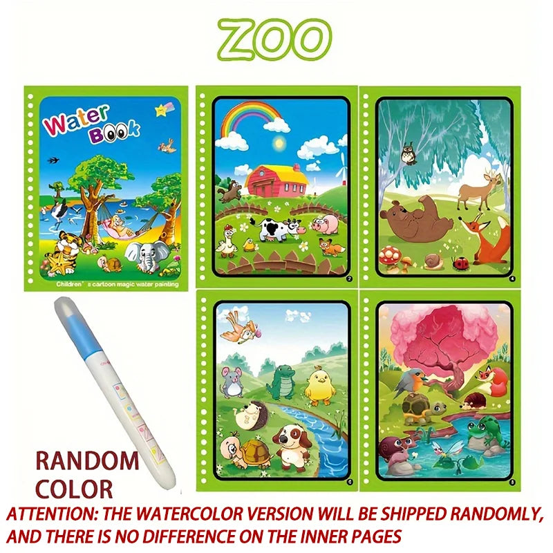 Reusable Magic Water Drawing Book for Kids