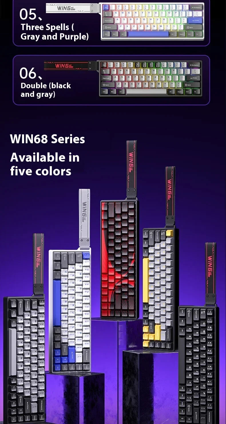 Aula Win60/Win68 Magnetic Switch Gaming Keyboard with 8K Polling