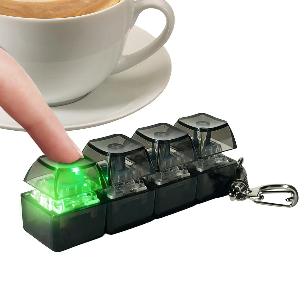 Tactile Fidget Keyboard Keychain