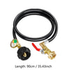 Propane Tank Refill Adapter with Pressure Gauge