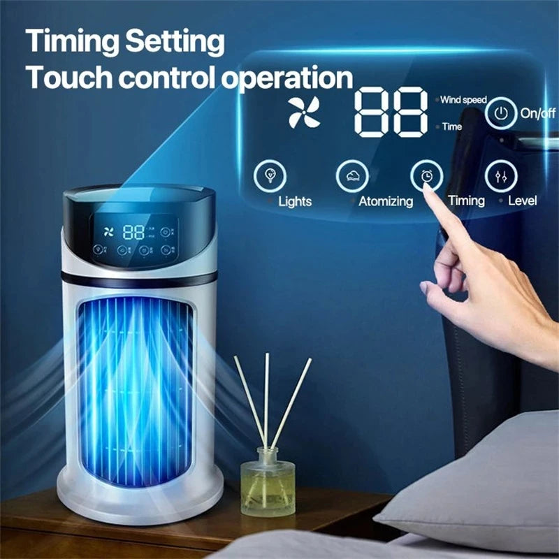 Ventilateur de bureau USB portable avec refroidissement et humidification