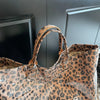 Leopard Print PVC Large Tote Bag