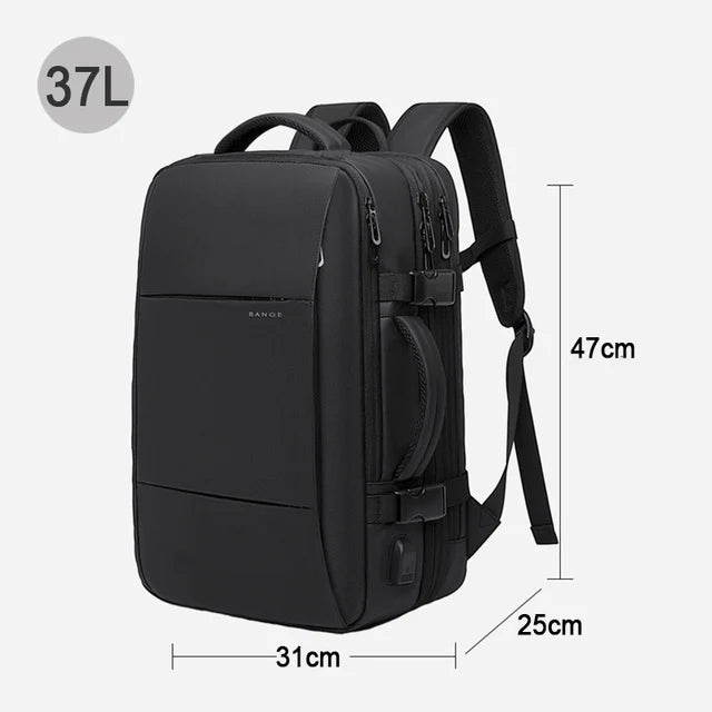 Expandable Travel Backpack with Laptop Compartment