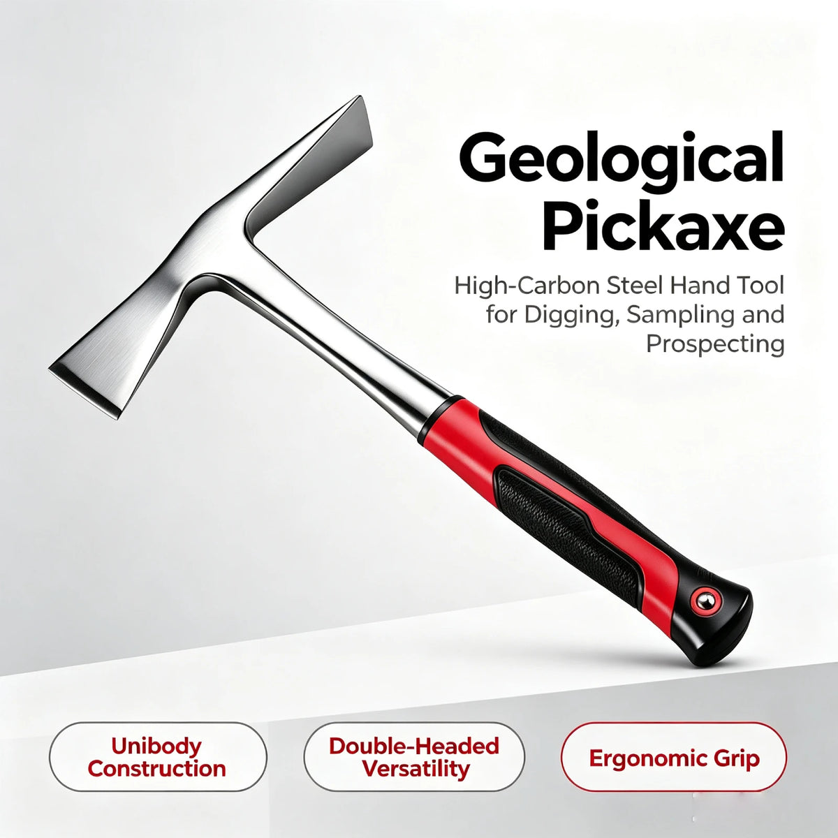 Outdoor Pickaxe with Ergonomic Non-Slip Handle