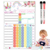 Magnetic Chore Chart for Kids with Dry-Erase Surface