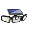 3-Head Adjustable Solar Security Light with 270° Motion Sensor