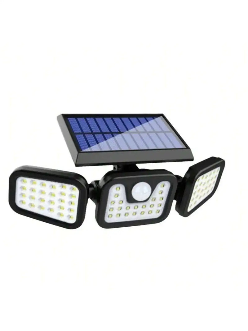 3-Head Adjustable Solar Security Light with 270° Motion Sensor