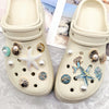 Beach-Themed Shoe Charms Set - 16 Pieces