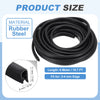 Black rubber steel flexible trim in a coil with dimensions 6 meter long and suitable for 2-4 mm edges.