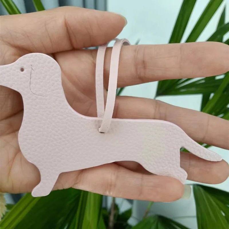 PU Leather Dachshund & Bulldog Keychain