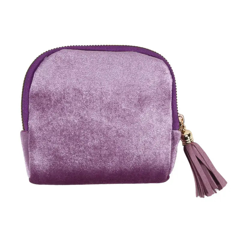 Velvet Jewelry Storage Pouch with Tassel — Travel Organizer for Rings, Bracelets & More