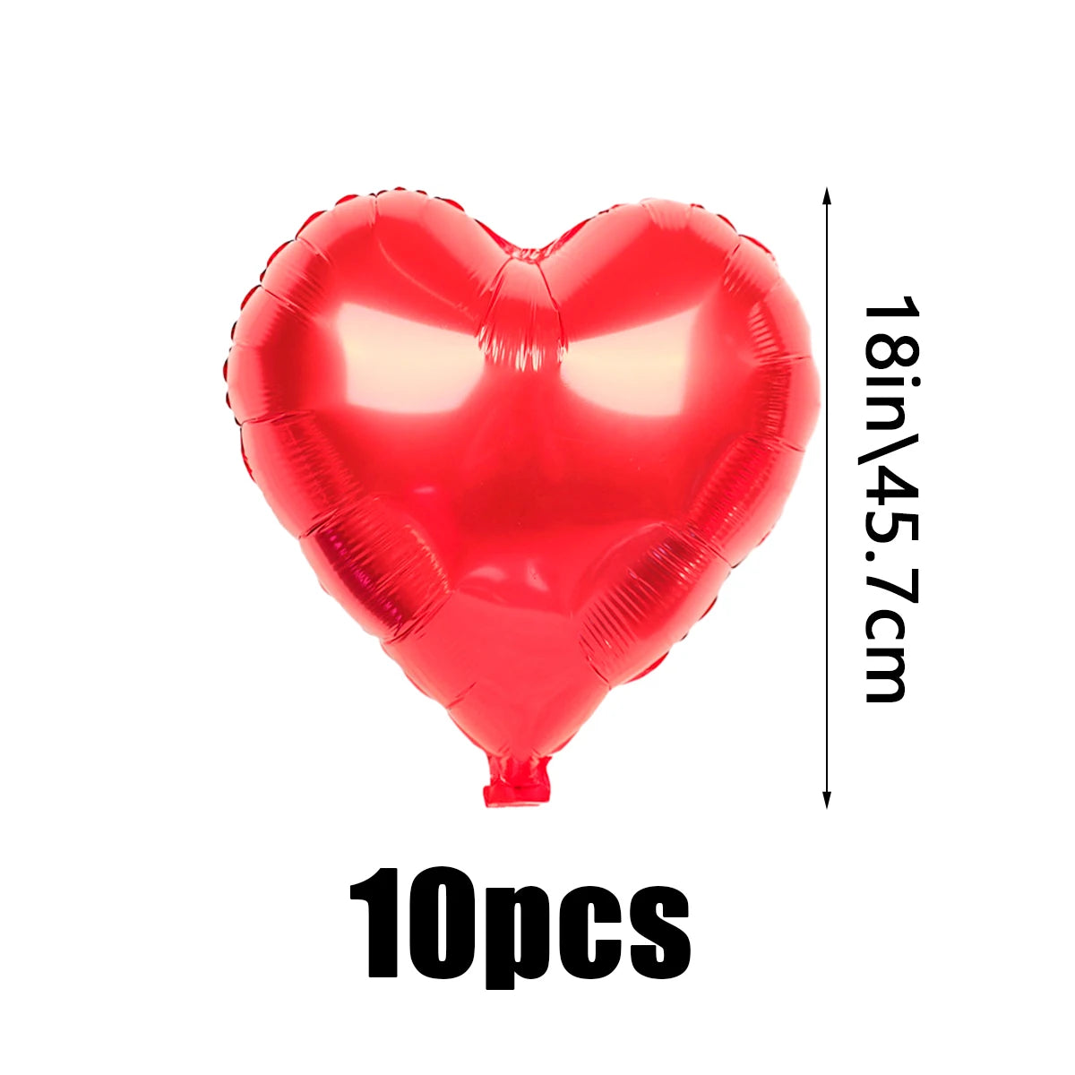 Red Love Letter Balloon Set with Rose Petals for Valentine's Day & Anniversary