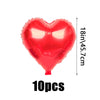 Red Love Letter Balloon Set with Rose Petals for Valentine's Day & Anniversary