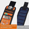 Black magnetic wrist strap with two pockets designed to hold non-magnetic parts