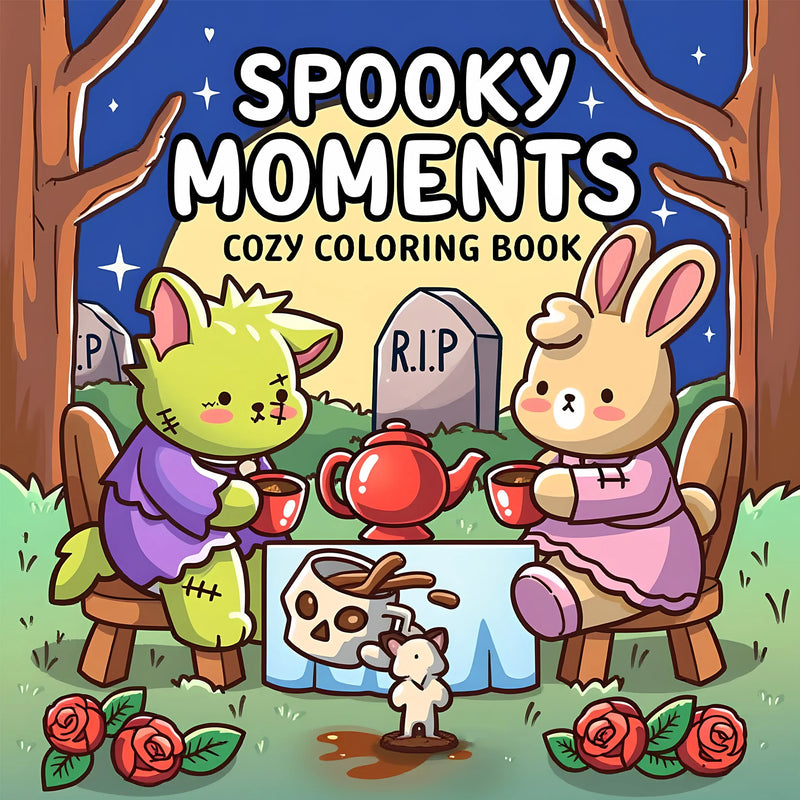 Cat Moments Adult Coloring Book