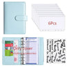 A6 PU Leather Budget Binder with Cash Envelope Organizer