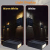 Solar-Powered LED Wall Light with Up/Down Illumination