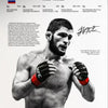 UFC Fighter Canvas Wall Art - MMA Boxing Poster for Gym & Man Cave Decor