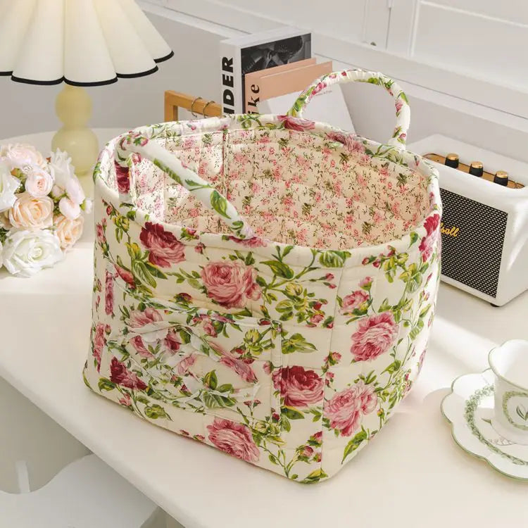 Floral Storage Bins with Handles