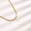 Gold-Plated Stainless Steel Snake Chain Necklace
