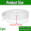 Roll of white silicone weather stripping seal tape measuring 4.5cm or 1.77 inches, with a total length of 33 feet.