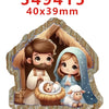 Decorative Faith-Themed Resin Embellishments with Water Ripple Effect