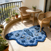 Butterfly-Shaped Plush Rug with Non-Slip Backing