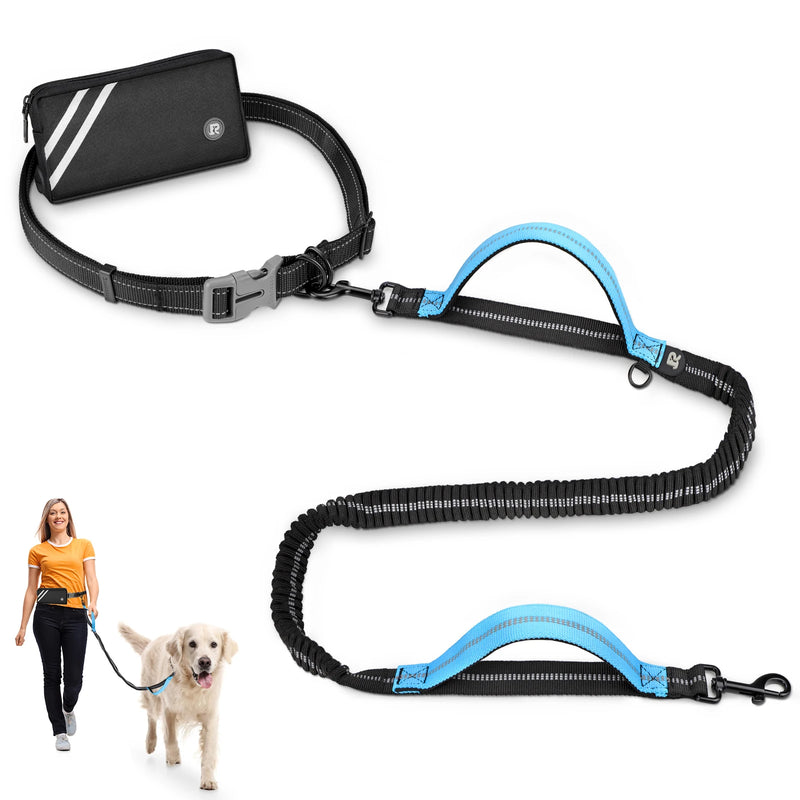 Hands-Free Dog Leash with Zipper Pouch