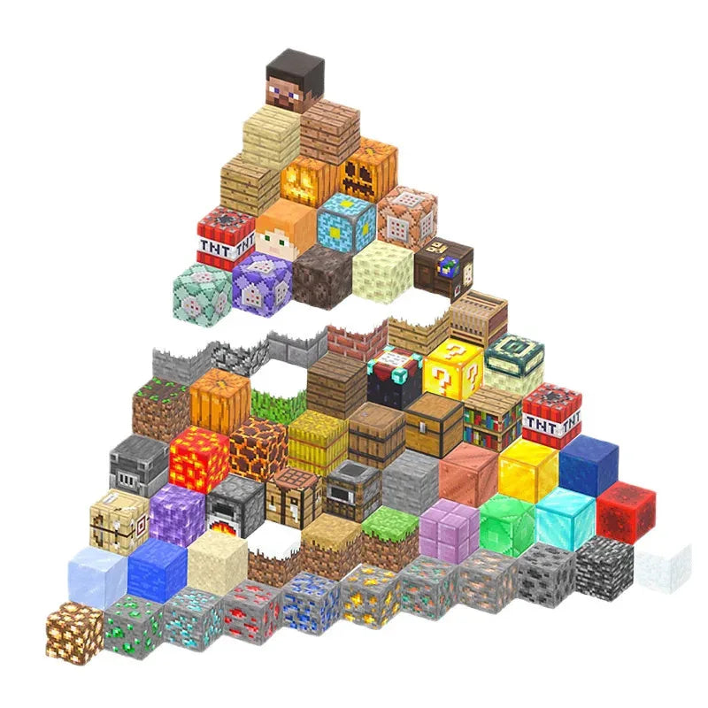 Magnetic Building Blocks Set - Mine World Edition