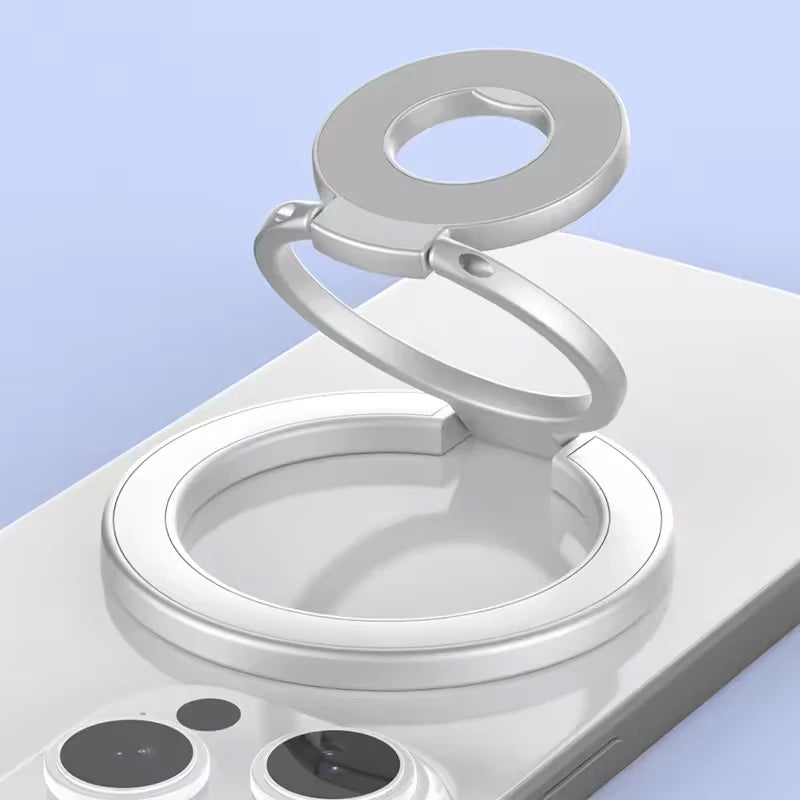 Double-Sided Magnetic Phone Ring Holder with Kickstand