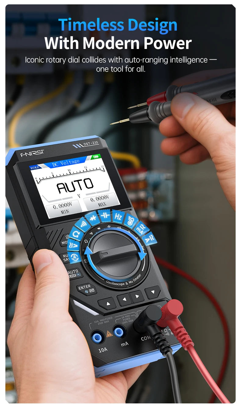 3-in-1 Digital Multimeter, Oscilloscope, and Signal Generator