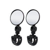A pair of black 360° adjustable bicycle rearview mirrors.