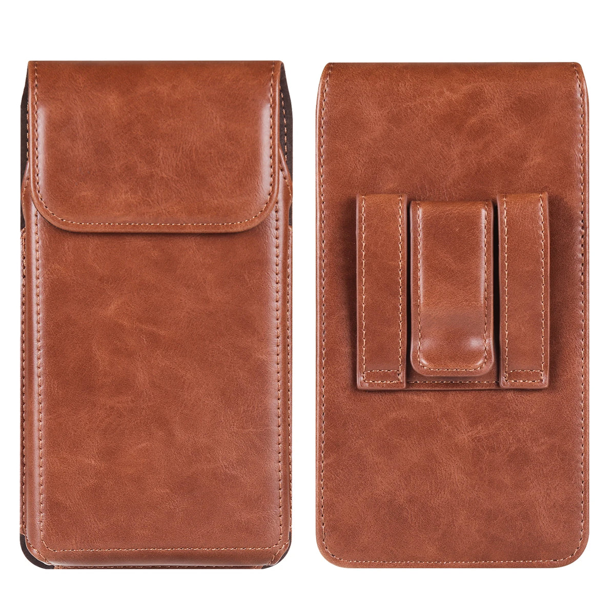 Genuine Leather Belt Clip Phone Holster for Men