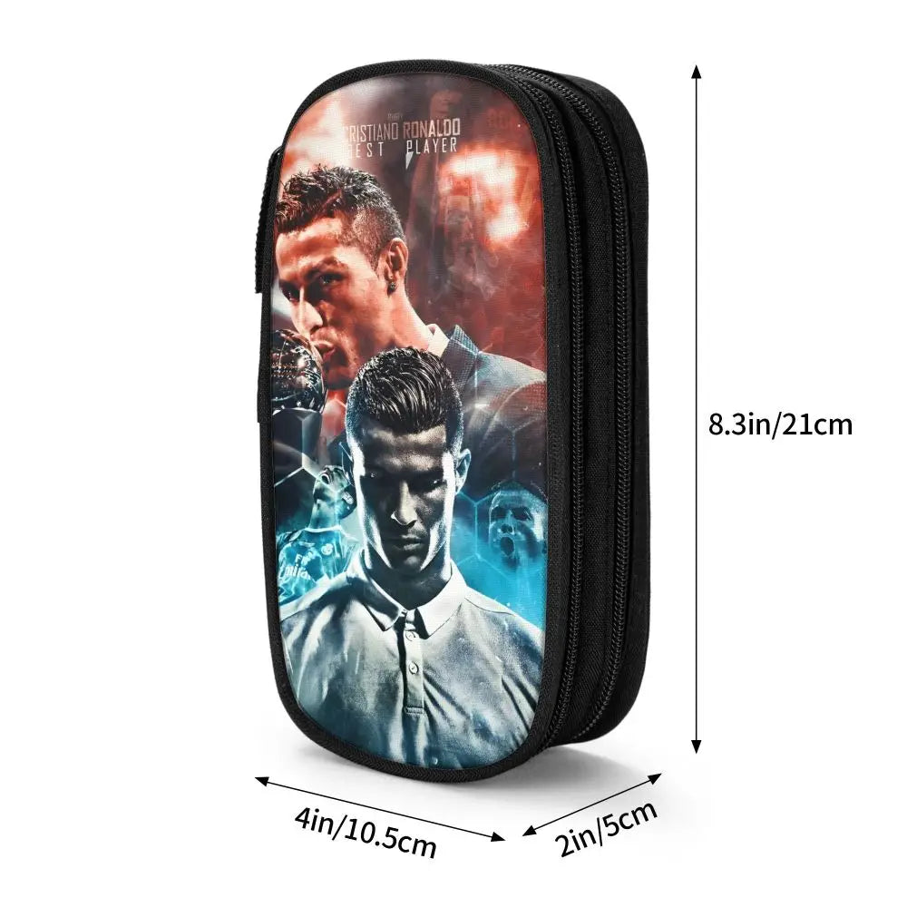 Soccer Star Pen Case – Large-Capacity Pencil Pouch