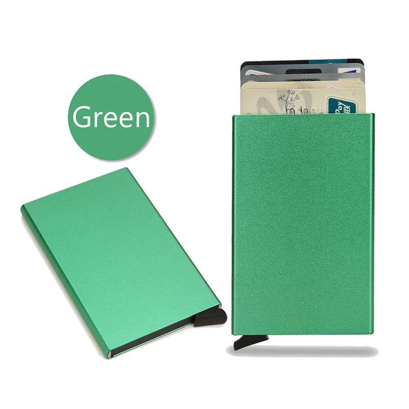 Slim RFID-Blocking Metal Wallet