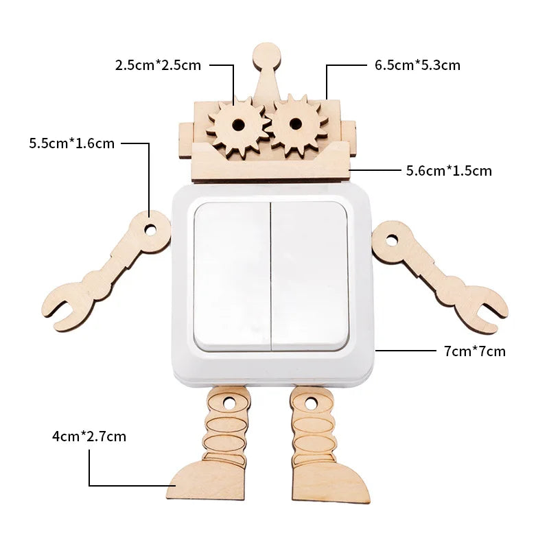 A wooden busy board set featuring various puzzle pieces and components for fine motor skill development.