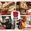 A collage showing various construction trades including a roofer, carpenter, electrician, and construction worker.