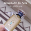 3-in-1 Tragbare Luftpumpe mit LED-Licht