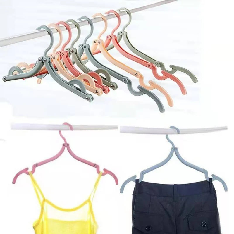 Foldable Travel Clothes Hanger with Anti-Slip Design