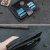 Handcrafted Cowhide Leather Card Wallet with Coin Pocket