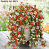 UV-Resistant Hanging Artificial Flowers – Silk-Like Outdoor Decor (Mixed Colors)