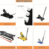 Image showing various heavy-duty floor jack stands and jack handles for cars, off-road vehicles, SUVs, and trucks.