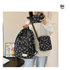 Cute Large-Capacity Bow Print Backpack Set