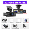 3-Channel 4K Dash Cam with Interior & Rear Cameras