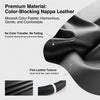Premium Napa Leather Steering Wheel Cover – Universal Fit, All-Season Comfort
