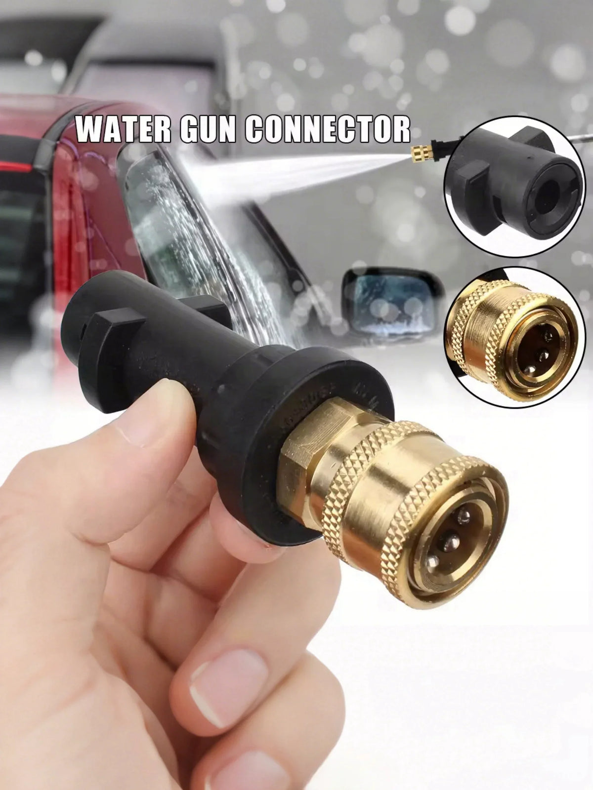 Quick Connect Pressure Washer Adapter with Copper Nozzle